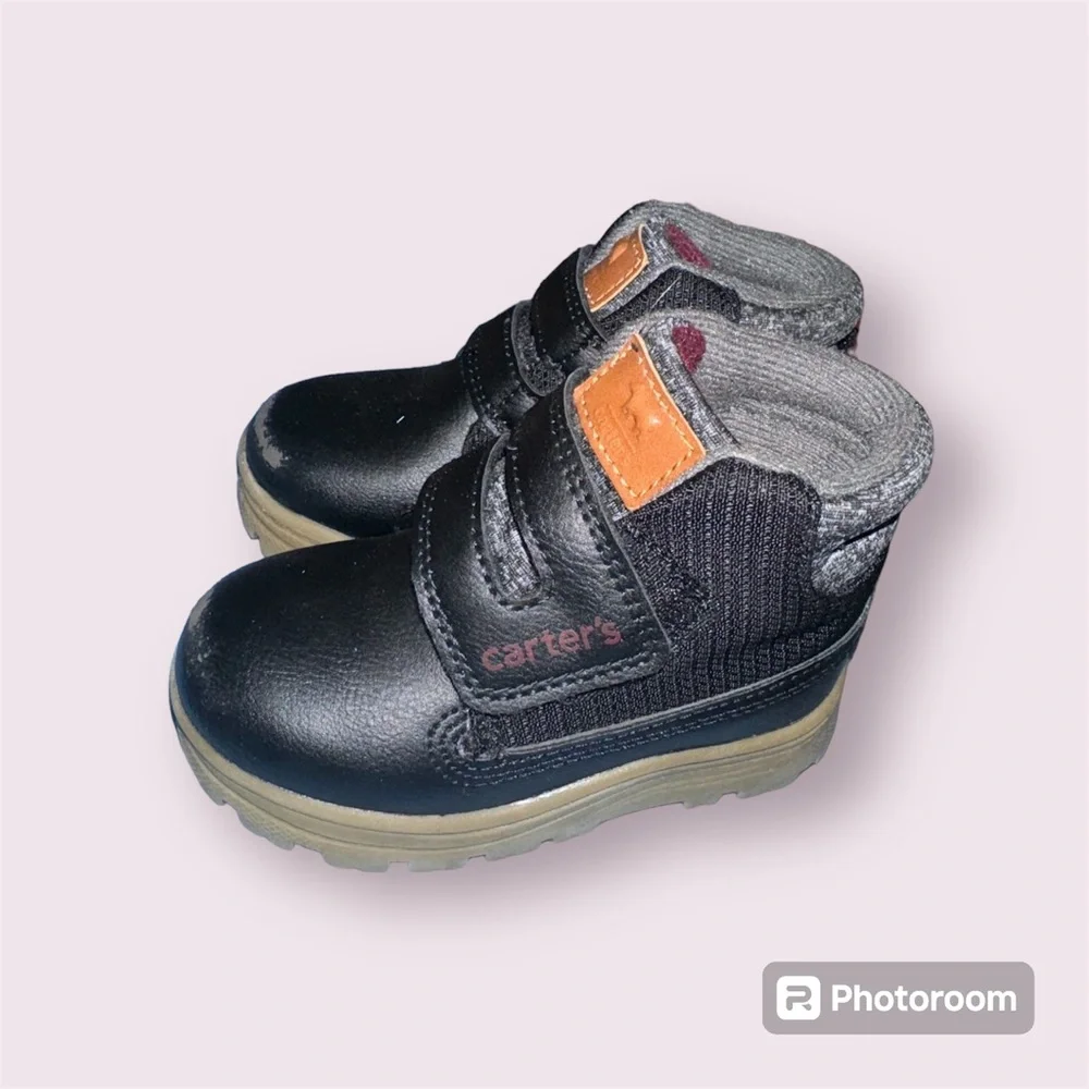 Carter's boys Kelso Fashion Boot, Black, 5 Toddler